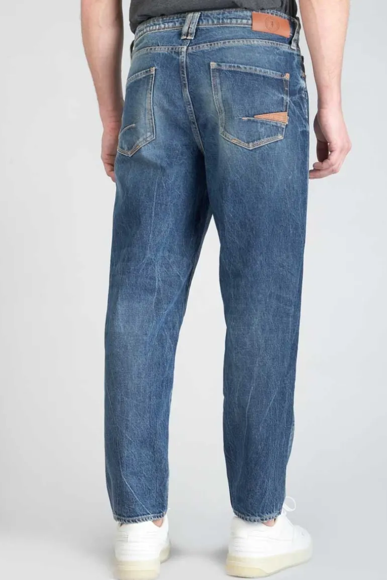 Le Temps des Cerises 1998 Basic 7/8Eme Jeans Vintage Destroy Bleu N°2-Homme Coupe Relax