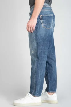 Le Temps des Cerises 1998 Basic 7/8Eme Jeans Vintage Destroy Bleu N°2-Homme Coupe Relax