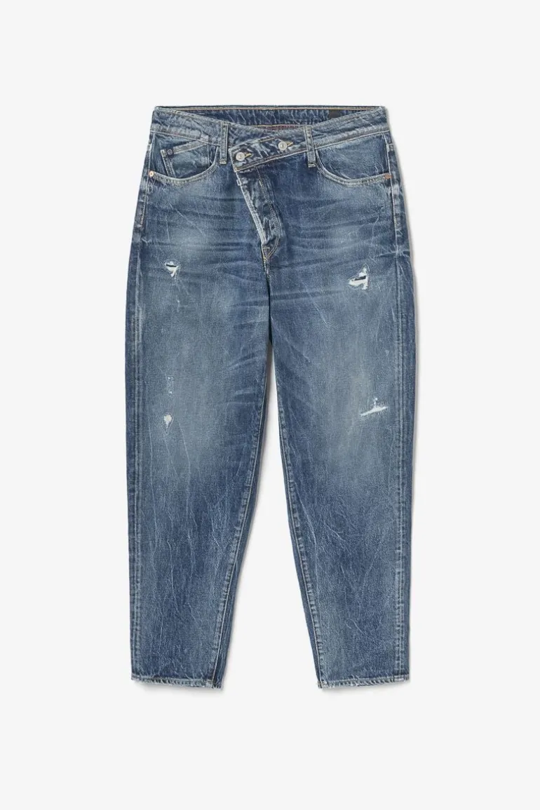 Le Temps des Cerises 1998 Basic 7/8Eme Jeans Vintage Destroy Bleu N°2-Homme Coupe Relax