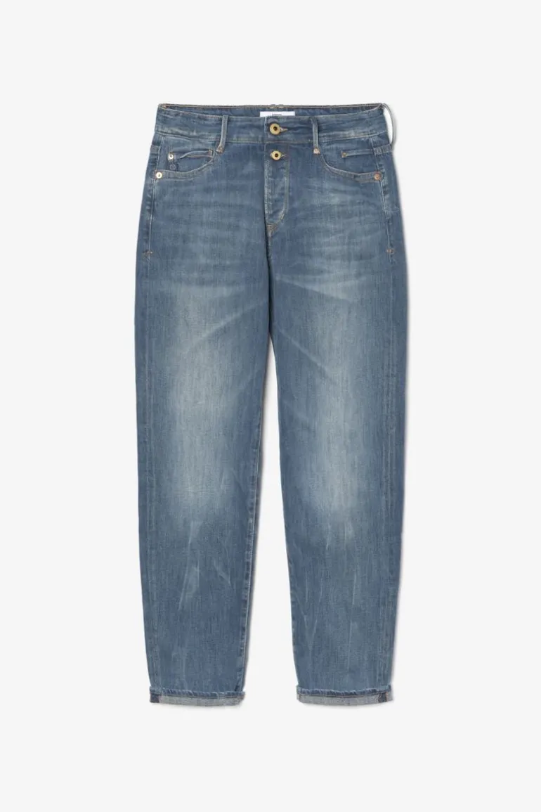 Le Temps des Cerises 400/18 Mom Regular Taille Haute 7/8Eme Jeans Bleu N°2-Femme Coupe Regular