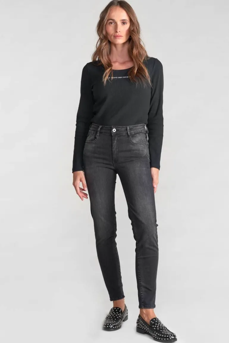 Le Temps des Cerises Acya Pulp Slim Taille Haute 7/8Eme Jeans Noir N°1-Femme Coupe Slim