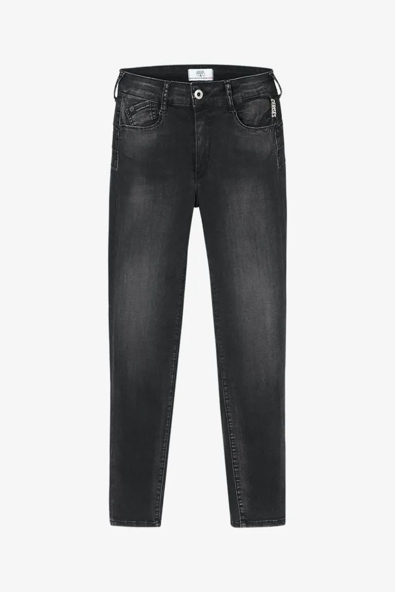 Le Temps des Cerises Acya Pulp Slim Taille Haute 7/8Eme Jeans Noir N°1-Femme Coupe Slim