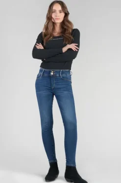 Le Temps des Cerises Asti Ultra Pulp Slim Taille Haute 7/8Eme Jeans Bleu N°2-Femme Coupe Slim