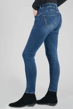 Le Temps des Cerises Asti Ultra Pulp Slim Taille Haute 7/8Eme Jeans Bleu N°2-Femme Coupe Slim