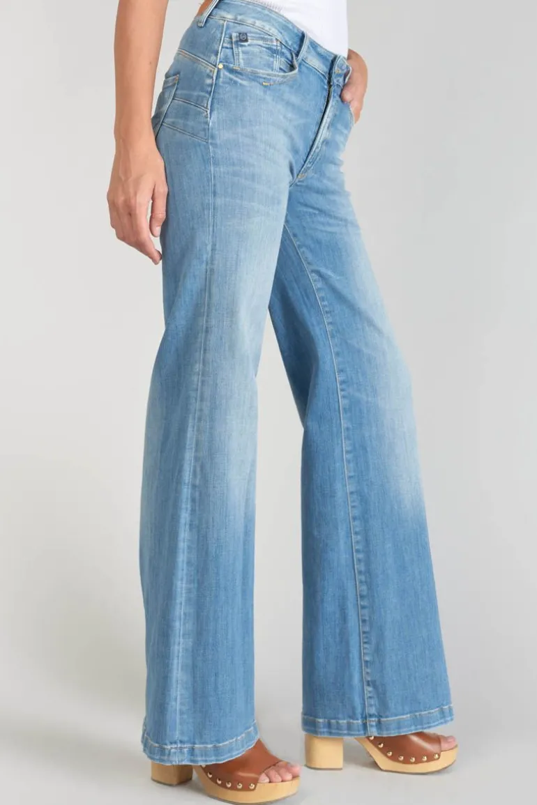 Le Temps des Cerises Axis Pulp Flare Taille Haute Jeans Bleu N°4-Femme Taille Haute