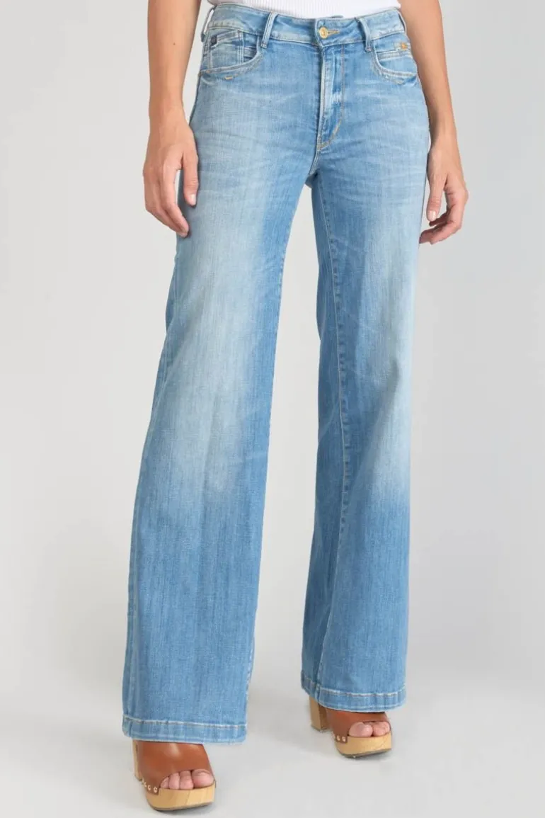 Le Temps des Cerises Axis Pulp Flare Taille Haute Jeans Bleu N°4-Femme Taille Haute