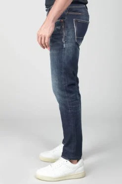 Le Temps des Cerises Basic 600/17 Adjusted Jeans Destroy Bleu N°1-Homme Coupe Adjusted
