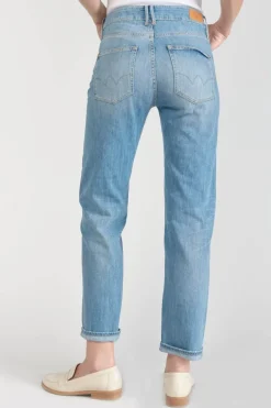 Le Temps des Cerises Basic 400/18 Mom Taille Haute 7/8Eme Jeans Bleu N°4-Femme Coupe Regular