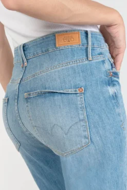 Le Temps des Cerises Basic 400/18 Mom Taille Haute 7/8Eme Jeans Bleu N°4-Femme Coupe Regular