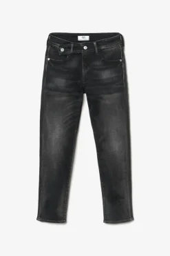 Le Temps des Cerises Basic 400/17 Mom Taille Haute 7/8Eme Jeans Noir N°1-Femme Coupe Regular