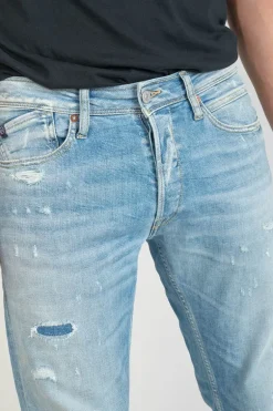 Le Temps des Cerises Basic 700/17 Relax Jeans Destroy Bleu N°5-Homme Coupe Regular Confort