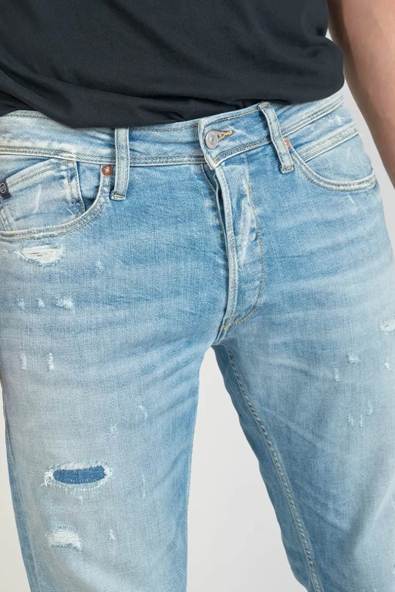 Le Temps des Cerises Basic 700/17 Relax Jeans Destroy Bleu N°5-Homme Coupe Regular Confort