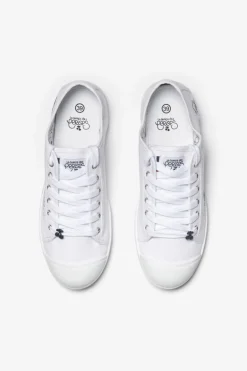 Le Temps des Cerises Baskets Basic Blanches Brodees-Femme Chaussures