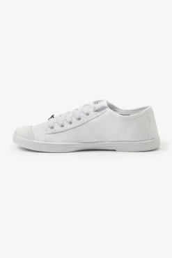 Le Temps des Cerises Baskets Basic Blanches Brodees-Femme Chaussures