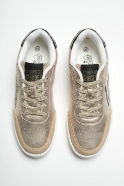 Le Temps des Cerises Baskets Flash Dorees-Femme Chaussures