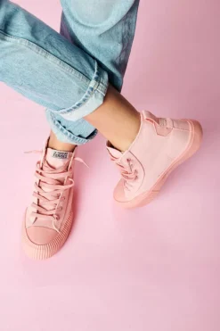 Le Temps des Cerises Baskets Montantes Harlo Roses-Femme Chaussures