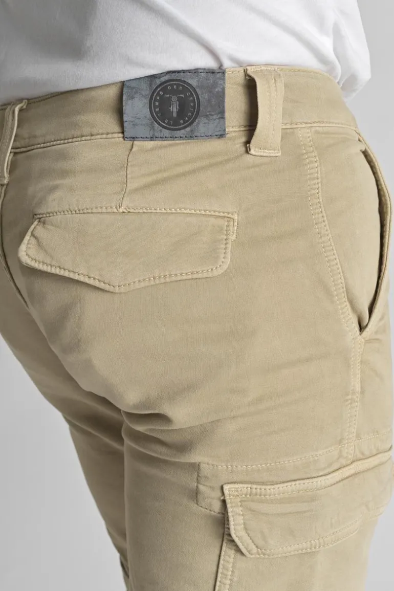 Le Temps des Cerises Bermuda Army Jogg Damon Beige-Homme Bermudas