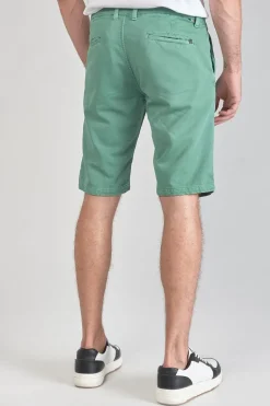 Le Temps des Cerises Bermuda Chino Jogg Swoop Vert D'Eau-Homme Shorts & Bermudas