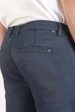 Le Temps des Cerises Bermuda Chino Jogg Swoop Bleu Nuit-Homme Shorts & Bermudas