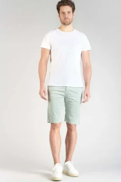Le Temps des Cerises Bermuda Dromel Vert D'Eau Clair-Homme Shorts & Bermudas