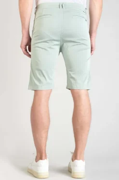 Le Temps des Cerises Bermuda Dromel Vert D'Eau Clair-Homme Shorts & Bermudas