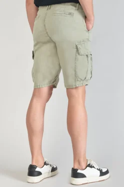 Le Temps des Cerises Bermuda En Lin Rocca Vert Amande-Homme Shorts & Bermudas