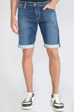 Le Temps des Cerises Bermuda Jogg Bleu Moyen-Homme Blue Jogg