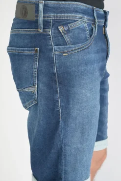 Le Temps des Cerises Bermuda Jogg Bleu Moyen-Homme Blue Jogg