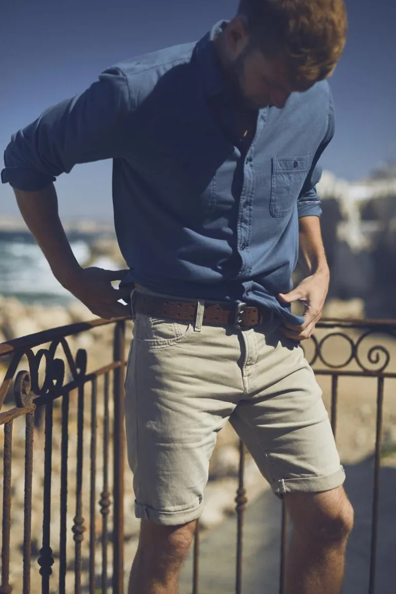 Le Temps des Cerises Bermuda Jogg Bodo Beige-Homme Bermudas