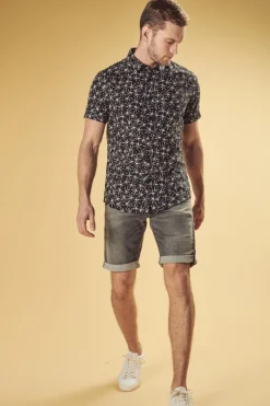 Le Temps des Cerises Bermuda Jogg If Gris Delave-Homme Blue Jogg