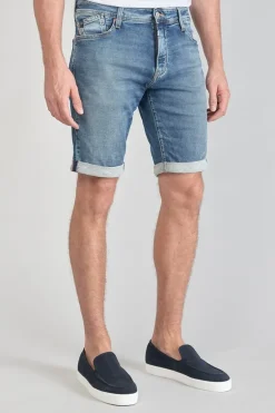 Le Temps des Cerises Bermuda Jogg Oc Bleu Delave-Homme Blue Jogg