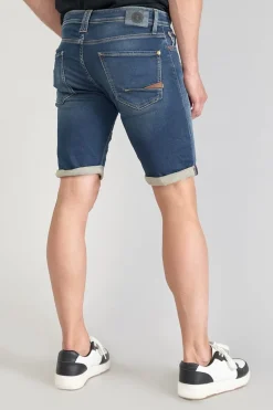 Le Temps des Cerises Bermuda Jogg Oc Bleu Delave Destroy-Homme Blue Jogg