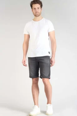 Le Temps des Cerises Bermuda Jogg Oc En Jeans Noir Delave-Homme Blue Jogg