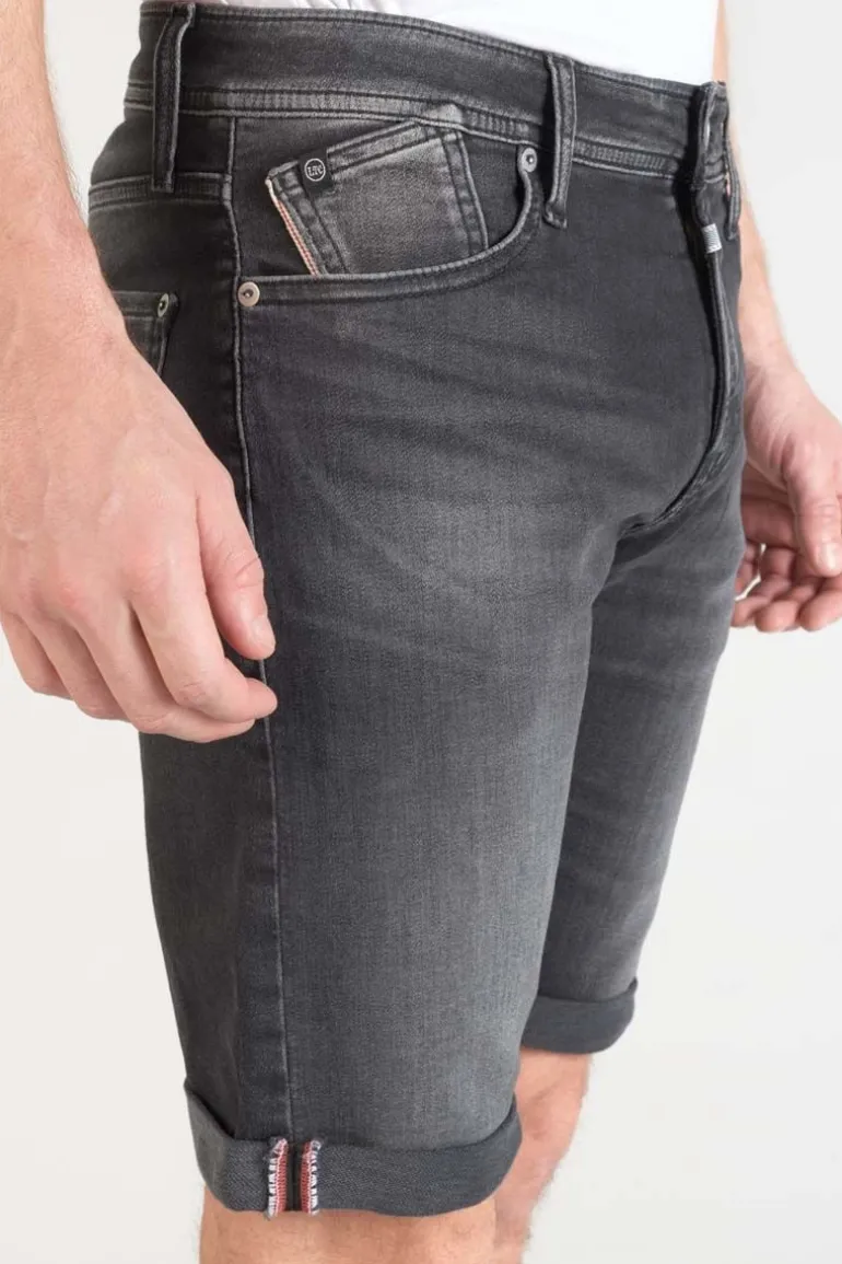 Le Temps des Cerises Bermuda Jogg Oc En Jeans Noir Delave-Homme Blue Jogg