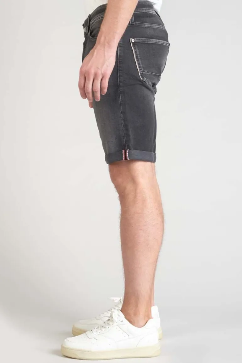 Le Temps des Cerises Bermuda Jogg Oc En Jeans Noir Delave-Homme Blue Jogg