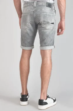 Le Temps des Cerises Bermuda Jogg Oc Gris Delave Destroy-Homme Blue Jogg