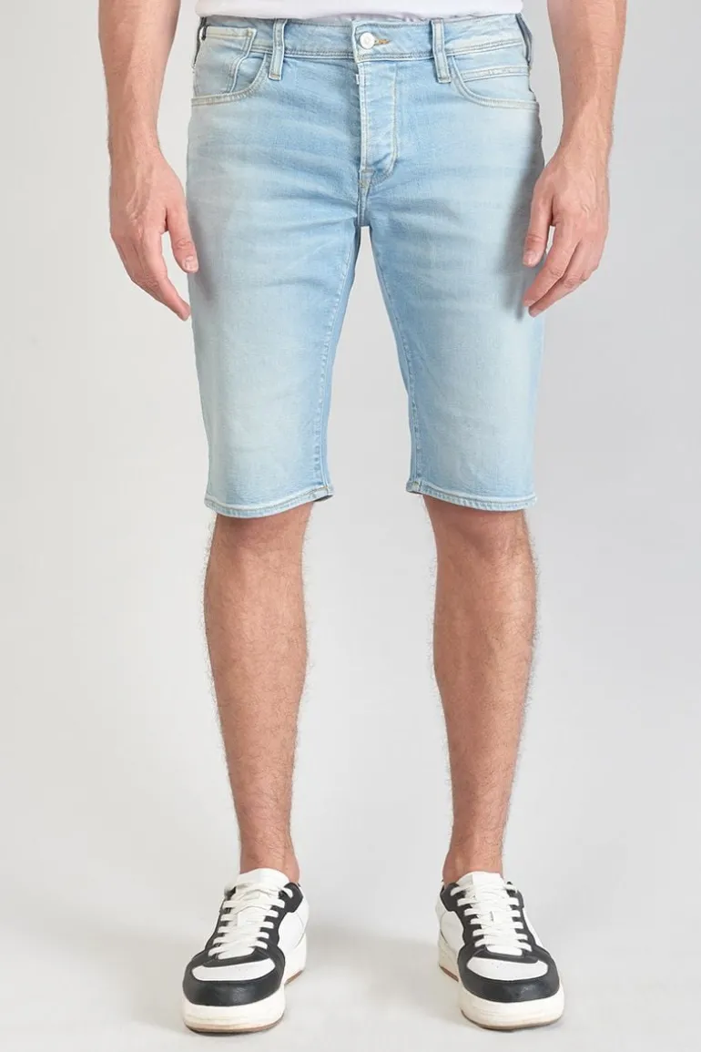 Le Temps des Cerises Bermuda Laredo En Jeans Bleu Clair Delave-Homme Bermudas