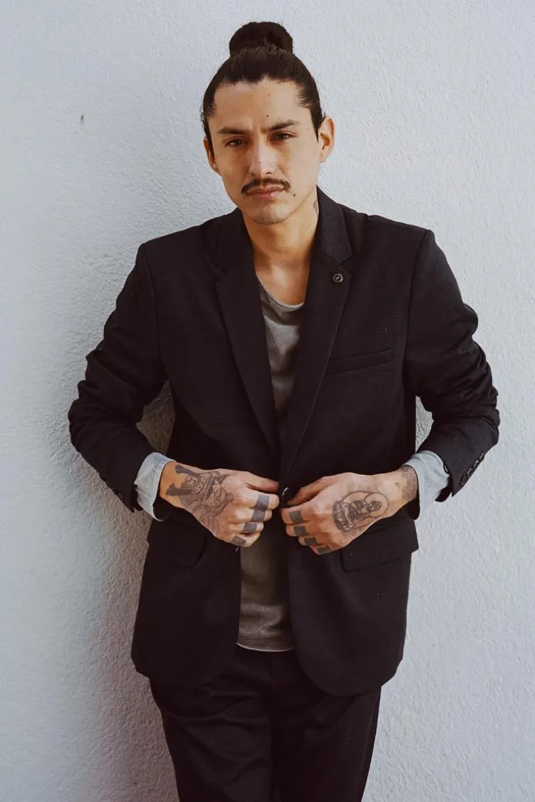 Le Temps des Cerises Blazer Cinel Noir Chine Bleu-Homme Vestes & Manteaux