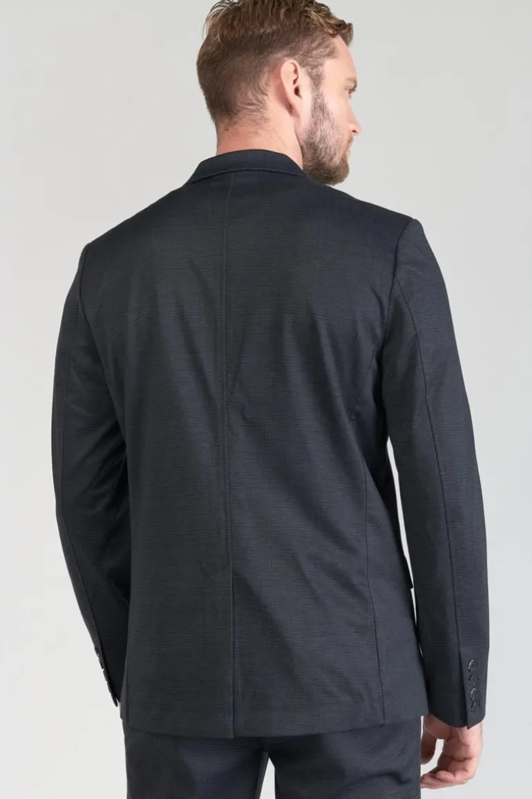 Le Temps des Cerises Blazer Cinel Noir Chine Bleu-Homme Vestes & Manteaux