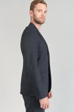 Le Temps des Cerises Blazer Cinel Noir Chine Bleu-Homme Vestes & Manteaux