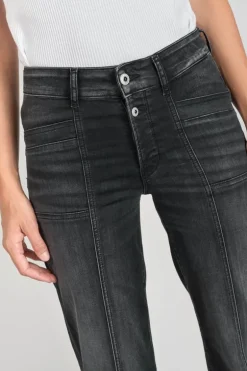 Le Temps des Cerises Bran Pulp Flare Taille Haute Jeans Noir N°1-Femme Taille Haute