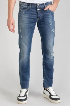 Le Temps des Cerises Camoins 700/11 Adjusted Jeans Destroy Bleu N°3-Homme Coupe Adjusted