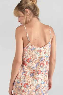 Le Temps des Cerises Caraco Bibb A Motif Cachemire-Femme Tops