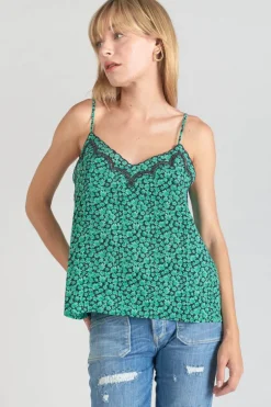 Le Temps des Cerises Caraco Janna A Motif Vert-Femme Tops