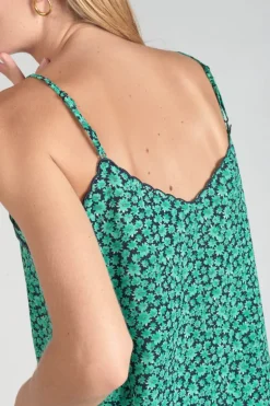 Le Temps des Cerises Caraco Janna A Motif Vert-Femme Tops
