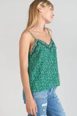 Le Temps des Cerises Caraco Janna A Motif Vert-Femme Tops