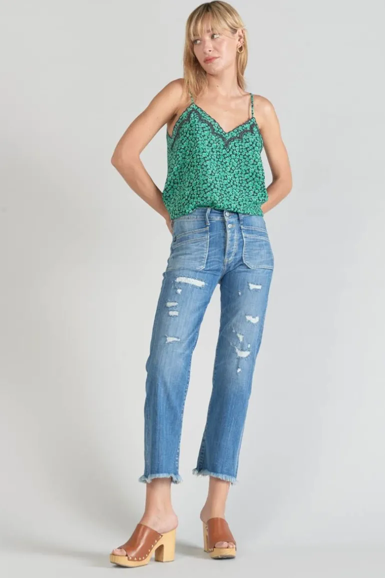 Le Temps des Cerises Caraco Janna A Motif Vert-Femme Tops