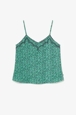Le Temps des Cerises Caraco Janna A Motif Vert-Femme Tops