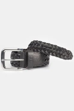 Le Temps des Cerises Ceinture Brazol En Cuir Noir Tresse-Homme Ceintures