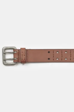 Le Temps des Cerises Ceinture Geles En Cuir Marron-Homme Ceintures